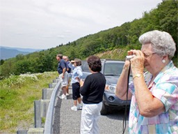 07 Everyone enjoying the Overlook on the way to Soaring Eagles Ski Resort on Snowshoe Mountain