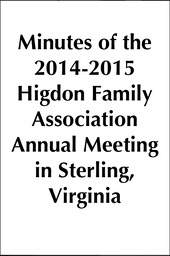 27 HFA Annual Meeting 2013-2014 Minutes