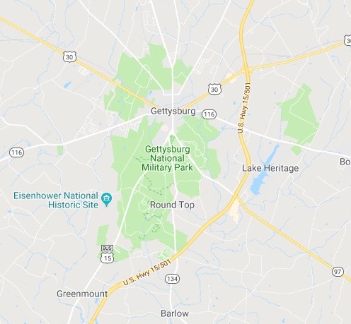 Gettysburg top down Map
