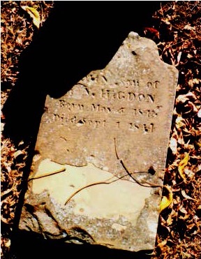 Higdon Headstone 1
