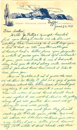 1943-06-29 - letter H - p. 1 - 2 pages - 3.25 X  6.25 bifolded on 6.125 X 10.375 paper