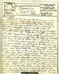 1944-02-08 - V-Mail letter 1 - 1 pages - 2.75 X 4.875 bifolded on 4.875 X 8 paper