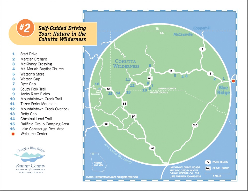 2 Map of Cohutta Wilderness area Higdon Family Association