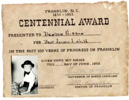 Denton wins the "Best Dressed Child" award.