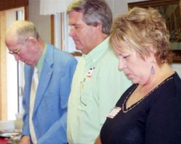 Heads Bow for the Prayer