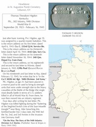 Thomas Theodore Higdon further death information